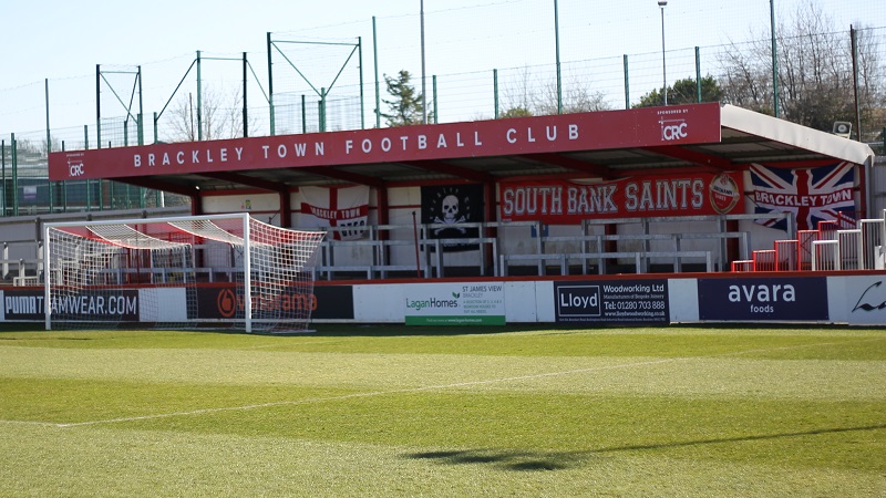 Brackley Town FC — an LED video scoreboard installed in three days, mid-season