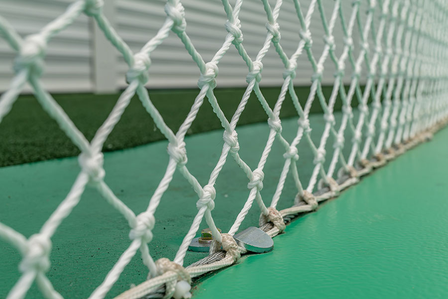 South Northumberland Cricket Club — the first large-size DuraFlex installation in ECB-approved Mint Green project gallery image 15