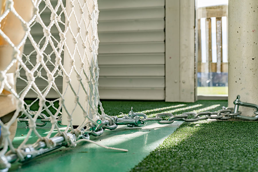 South Northumberland Cricket Club — the first large-size DuraFlex installation in ECB-approved Mint Green project gallery image 27