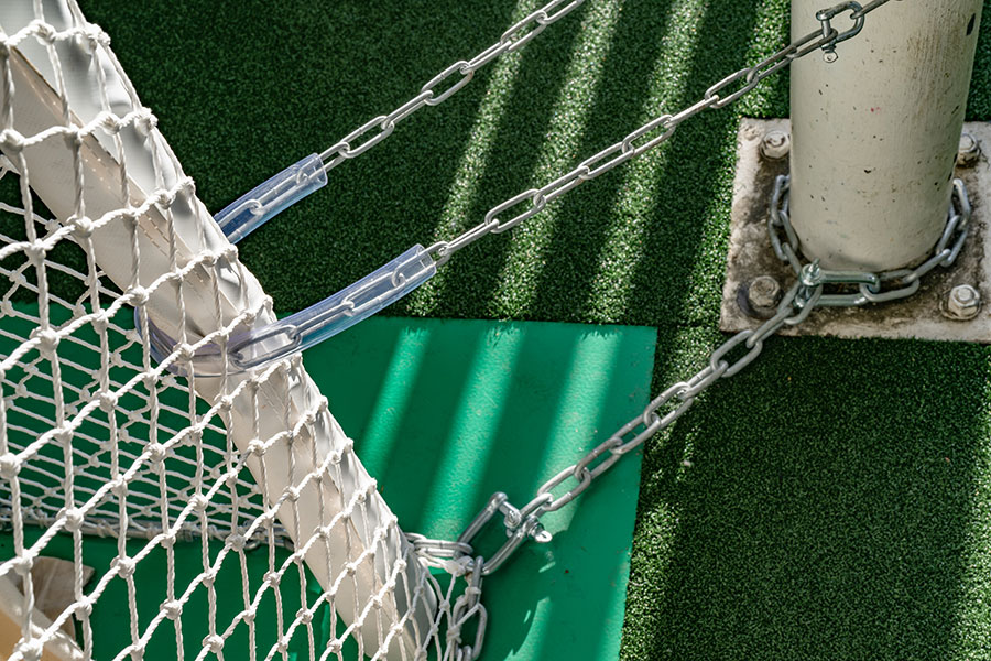 South Northumberland Cricket Club — the first large-size DuraFlex installation in ECB-approved Mint Green project gallery image 2