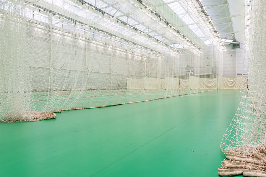 South Northumberland Cricket Club — the first large-size DuraFlex installation in ECB-approved Mint Green project gallery image 5