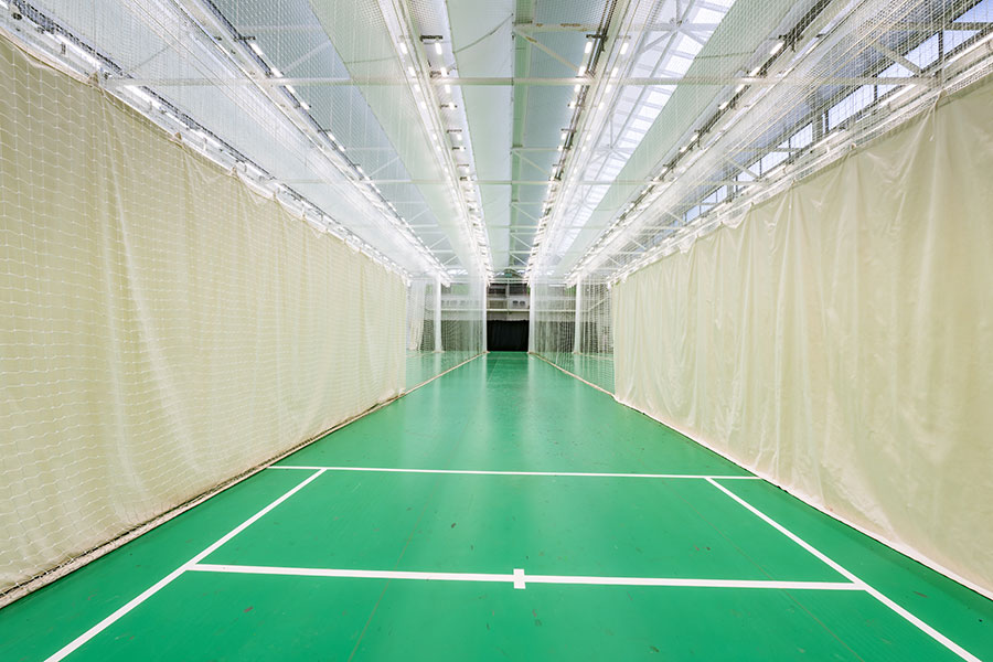 South Northumberland Cricket Club — the first large-size DuraFlex installation in ECB-approved Mint Green project gallery image 17