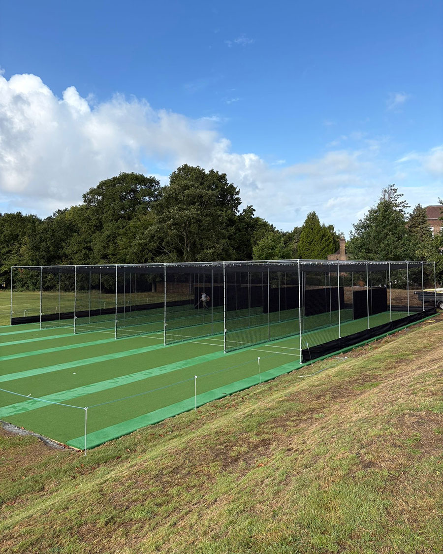 Mill Hill School, Middlesex — a six-lane open practice facility on our ECB-approved A-Base system project gallery image 1