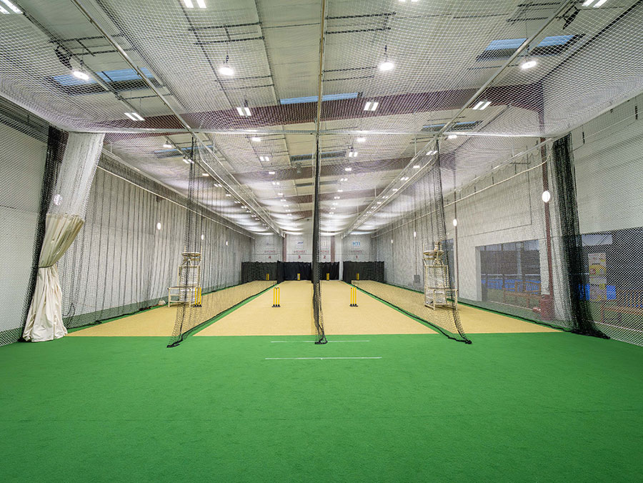 Pickwick Cricket & Padel Centre, West Bromwich — four DuraWeave lanes sharing a building with padel project gallery image 5