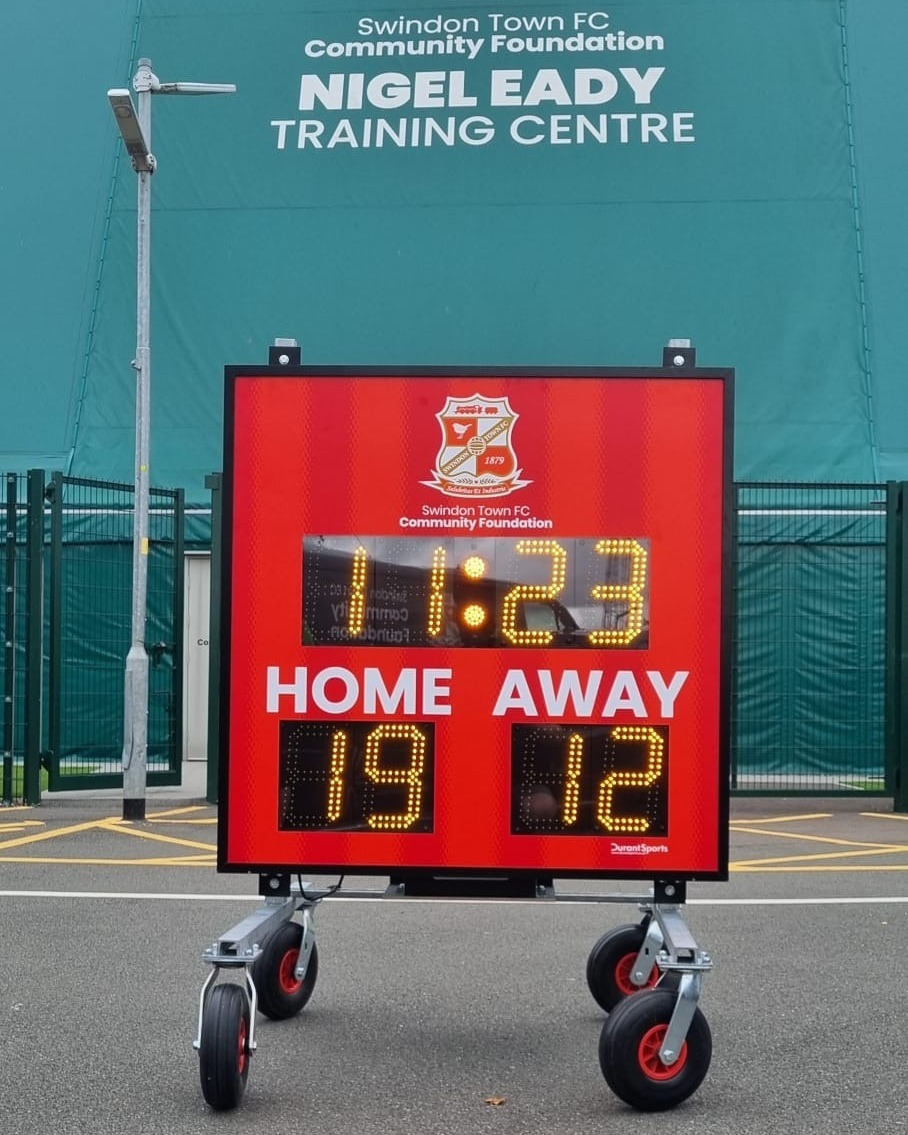Swindon Town FC Community Foundation — two scoreboards for two very different spaces project gallery image 1