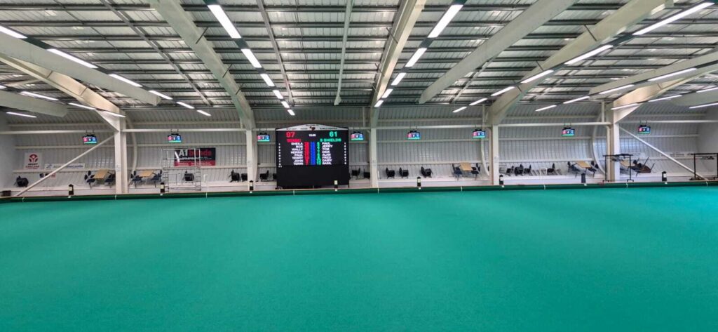West Denton Indoor Bowls Club, Newcastle upon Tyne — a complete scoring, display and sound installation installation